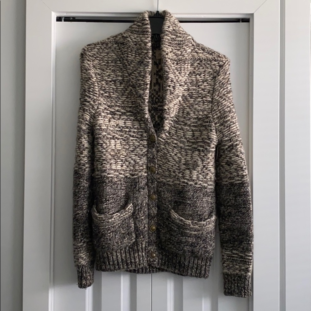 Wool and Alpaca Sweater Cardigan